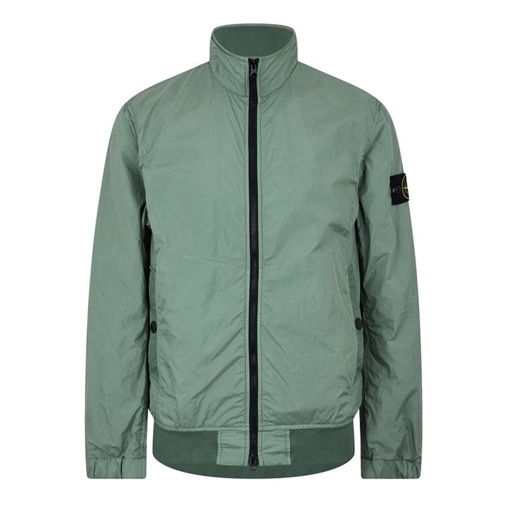 Stone Island Crinkle Reps Bomber Jacket - Green